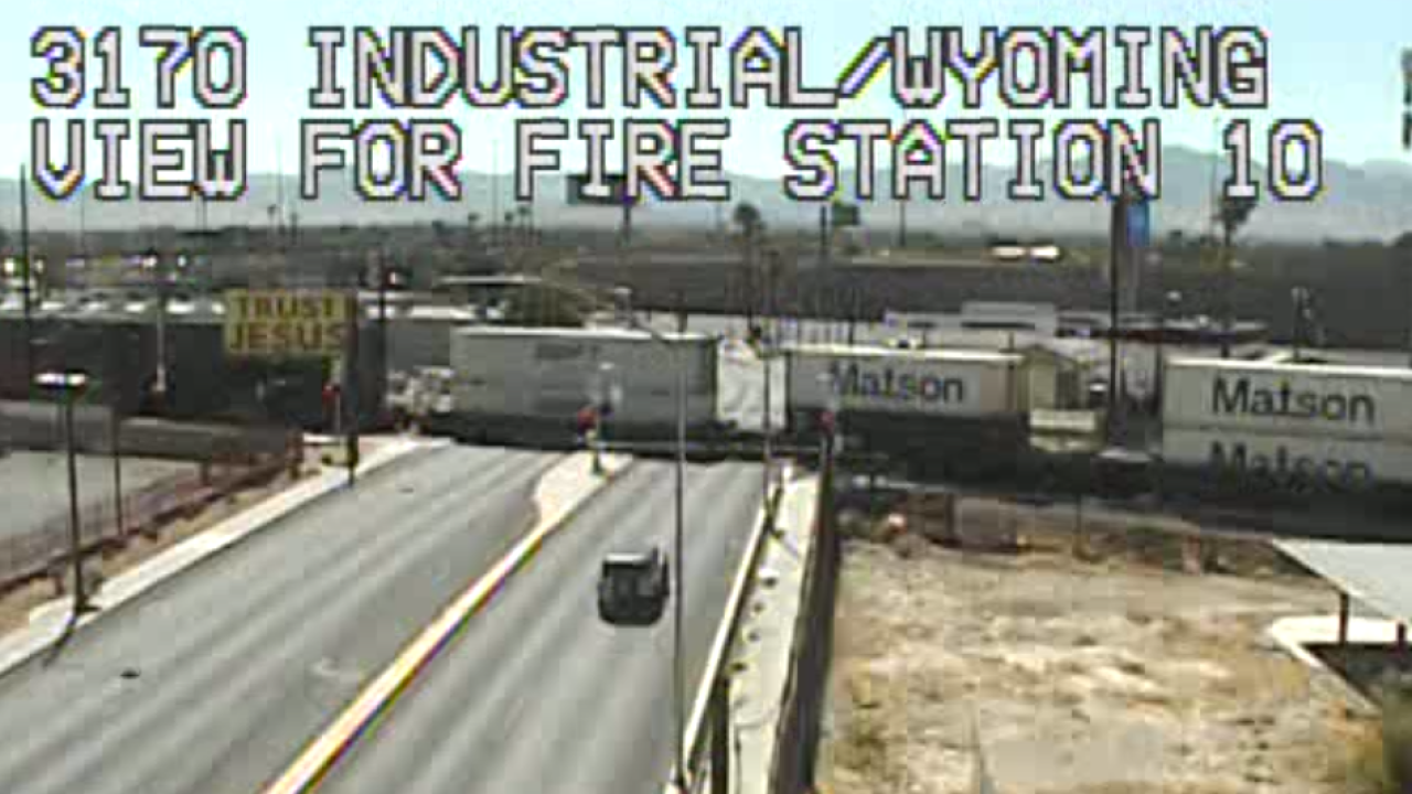 RTC: All lanes blocked on westbound Wyoming Avenue, Industrial Avenue