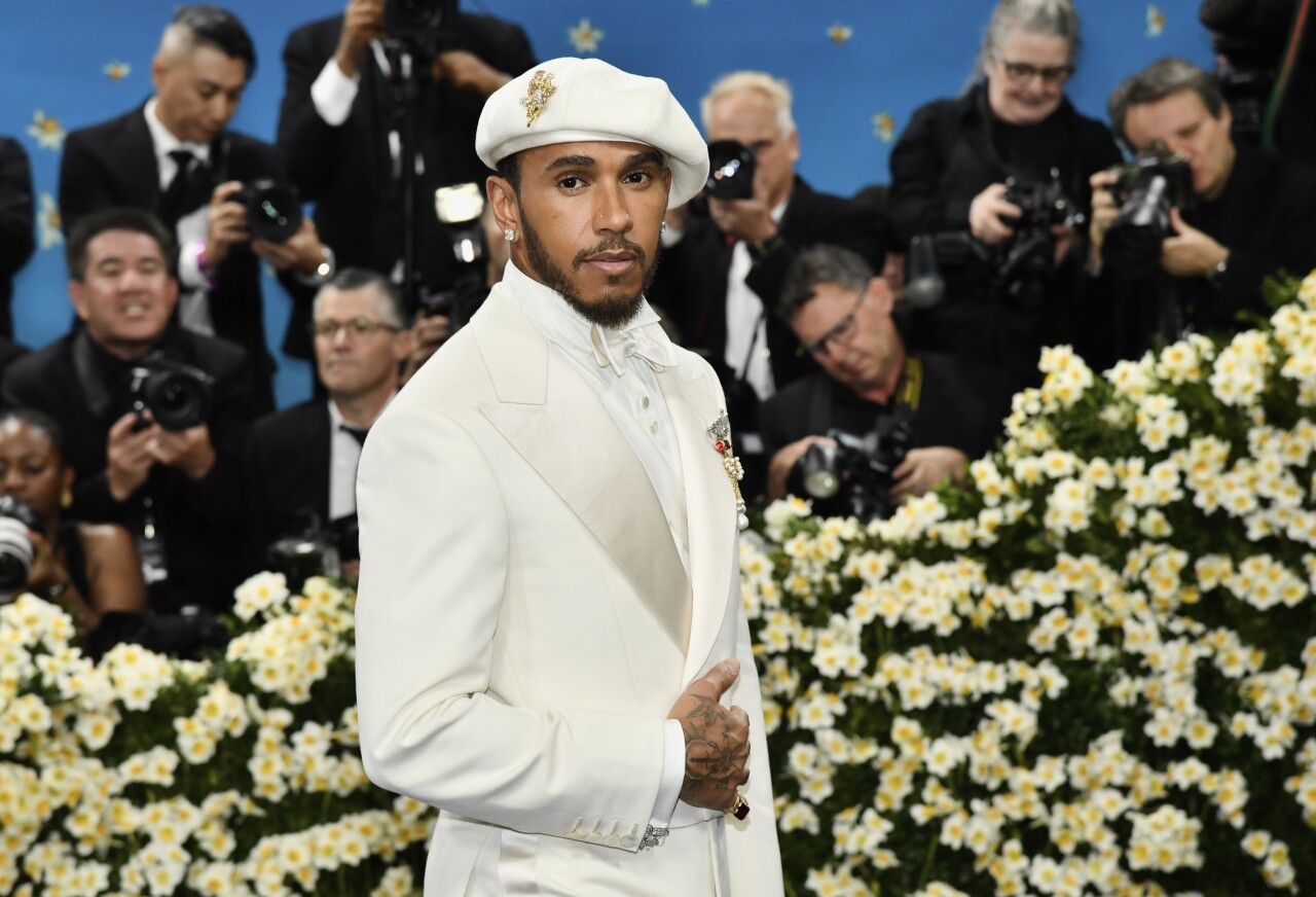 Lewis Hamilton at the 2025 MET Museum Costume Institute Benefit Gala