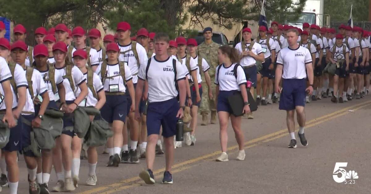 Basic cadet training at the Air Force Academy continues at Jacks Valley
