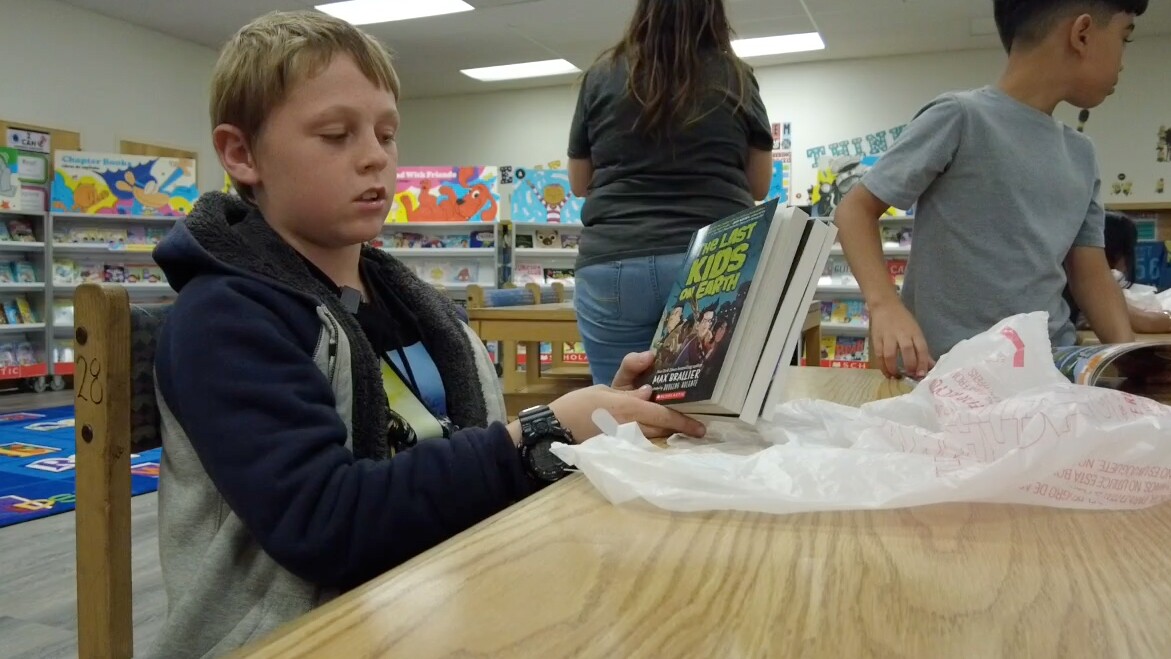 Jordan Waiter explains why he loves reading.