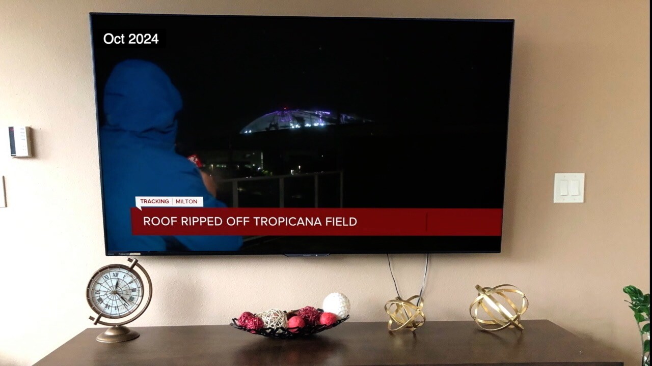 Remembering the night Tropicana Field lost its roof during Hurricane Milton