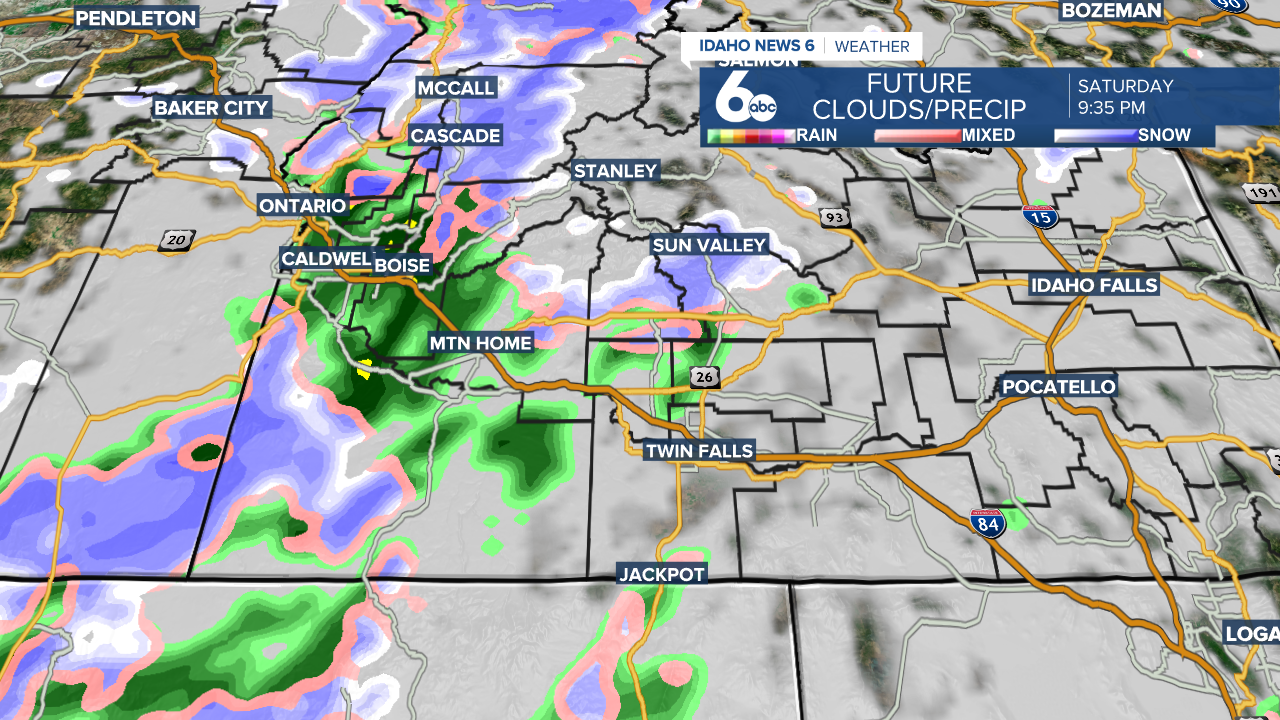 Weak system Saturday, March 19th