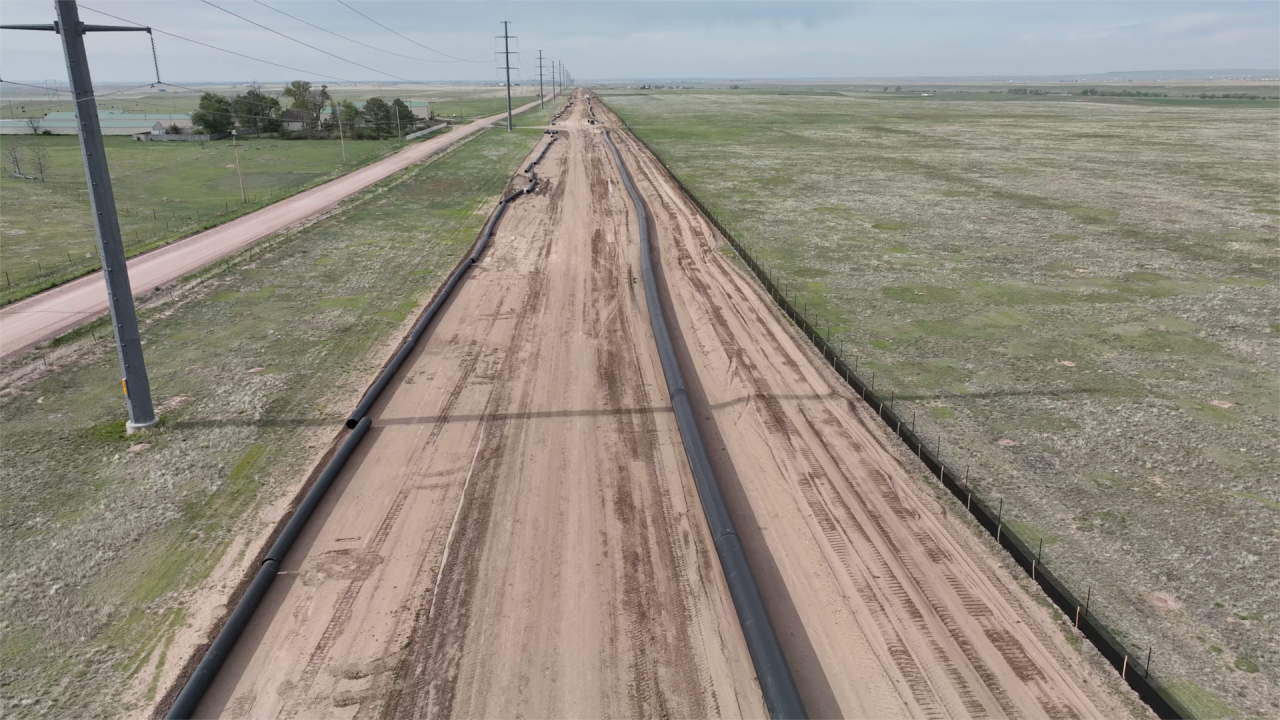 Underground water storage project underway near Carr, Colorado