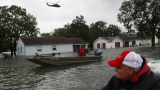 Flooding from Hurricane Harvey.