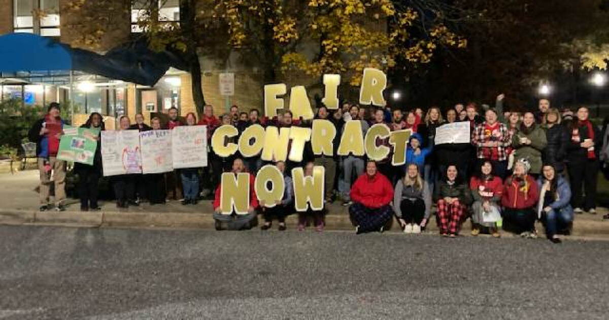 Teachers in Baltimore Co. hold rally for fair contracts at school board ...