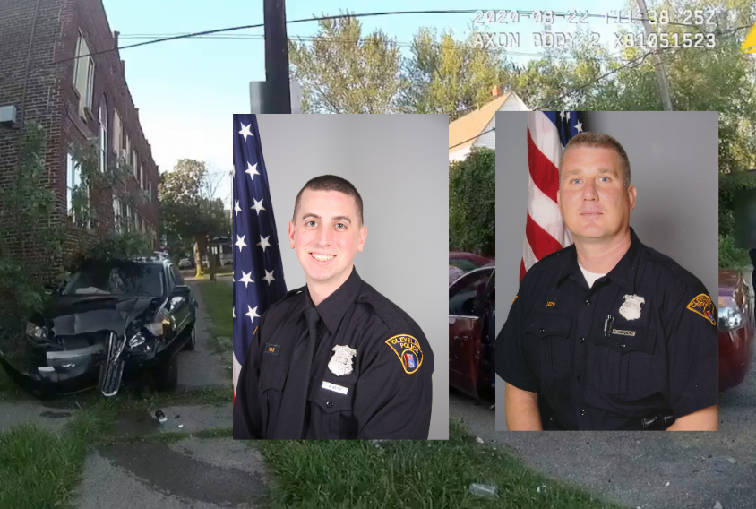 Officer Harvey Andrekovic was terminated and Officer Jason Rees issued an 8-day suspension for failing to file a police report