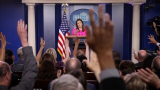 Press briefing with Sarah Sanders