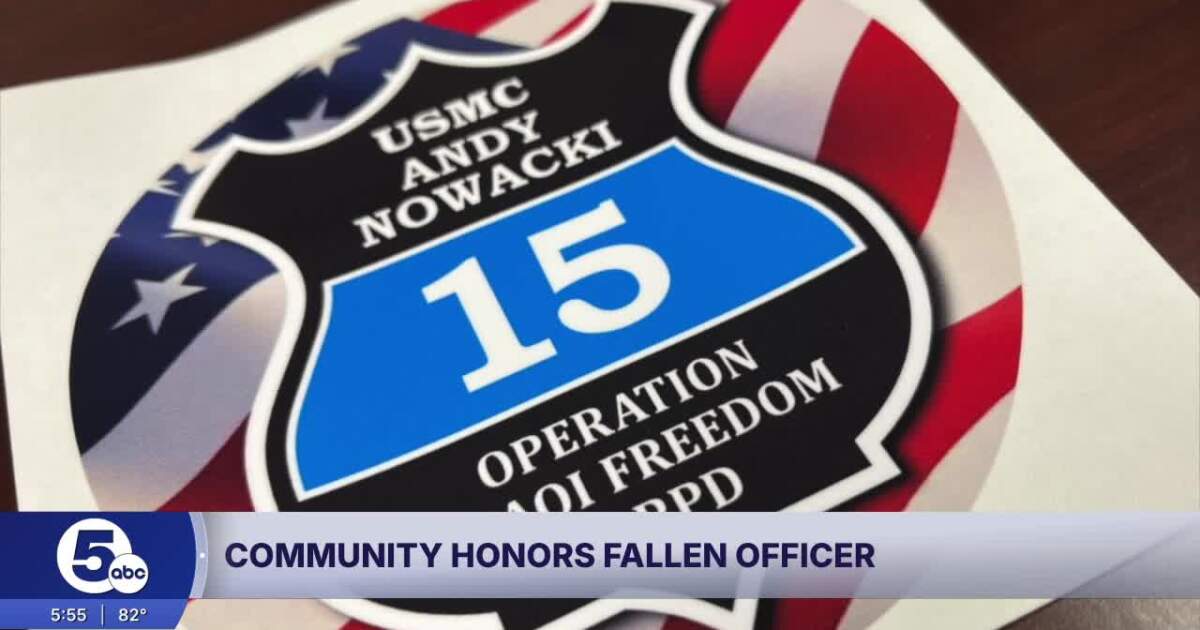 Lake County Grand River honors fallen Marine and officer Andy Nowacki with cruiser tribute Tracy Carloss