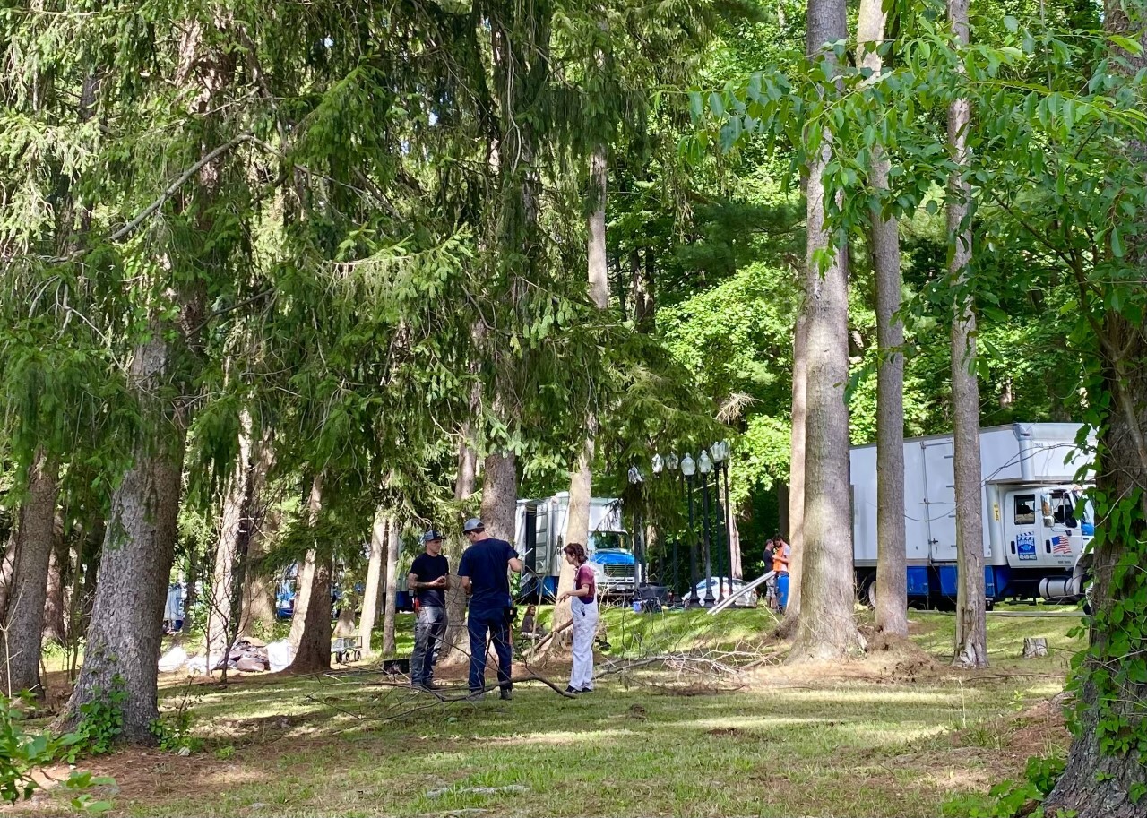 "Lady in the Lake" filming near Loch Raven Reservoir