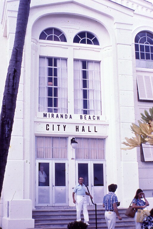 Lake Worth City Hall stands in for Miranda Beach City Hall, as seen in 'Body Heat'