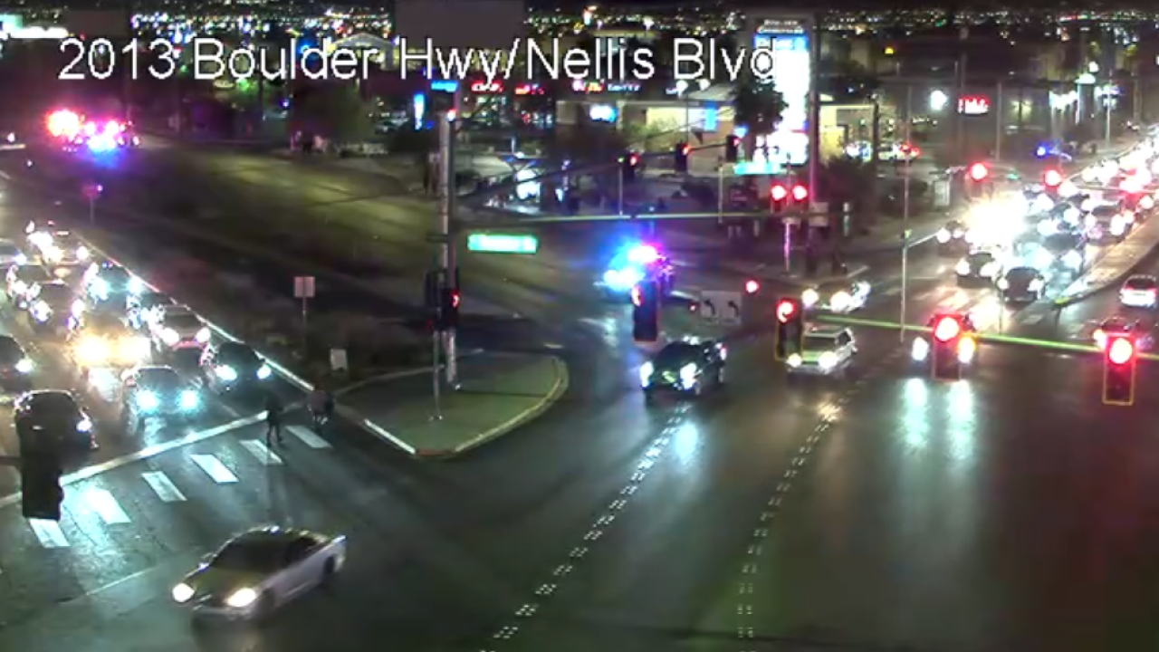Crash blocks all southbound lanes on Boulder Highway at Nellis Avenue, RTC says