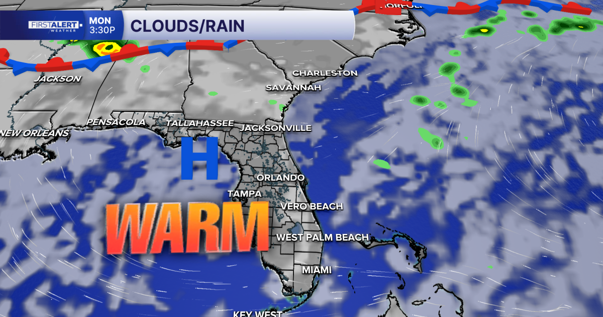 Warm with higher rain chances returning later in the week