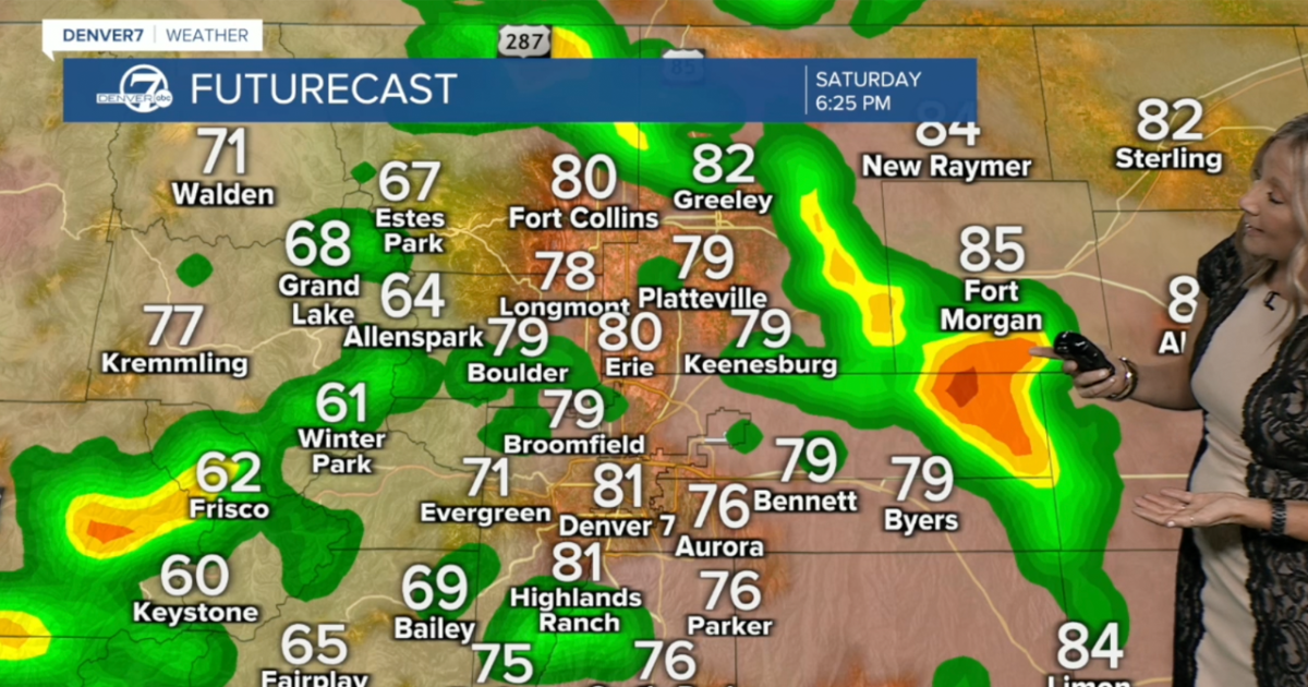 Strong-to-severe storms could bring hail, flooding and gusty winds to northeastern Colorado Saturday