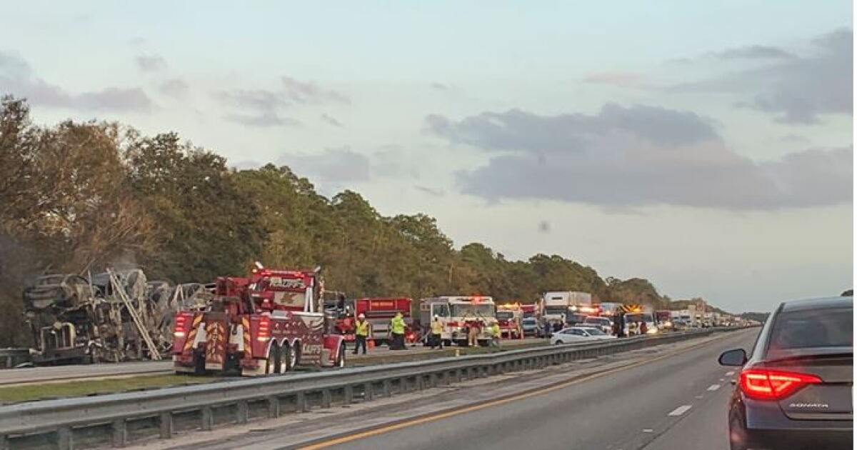 Vehicle fire shuts down NB lanes of Florida Turnpike in Western Indian ...