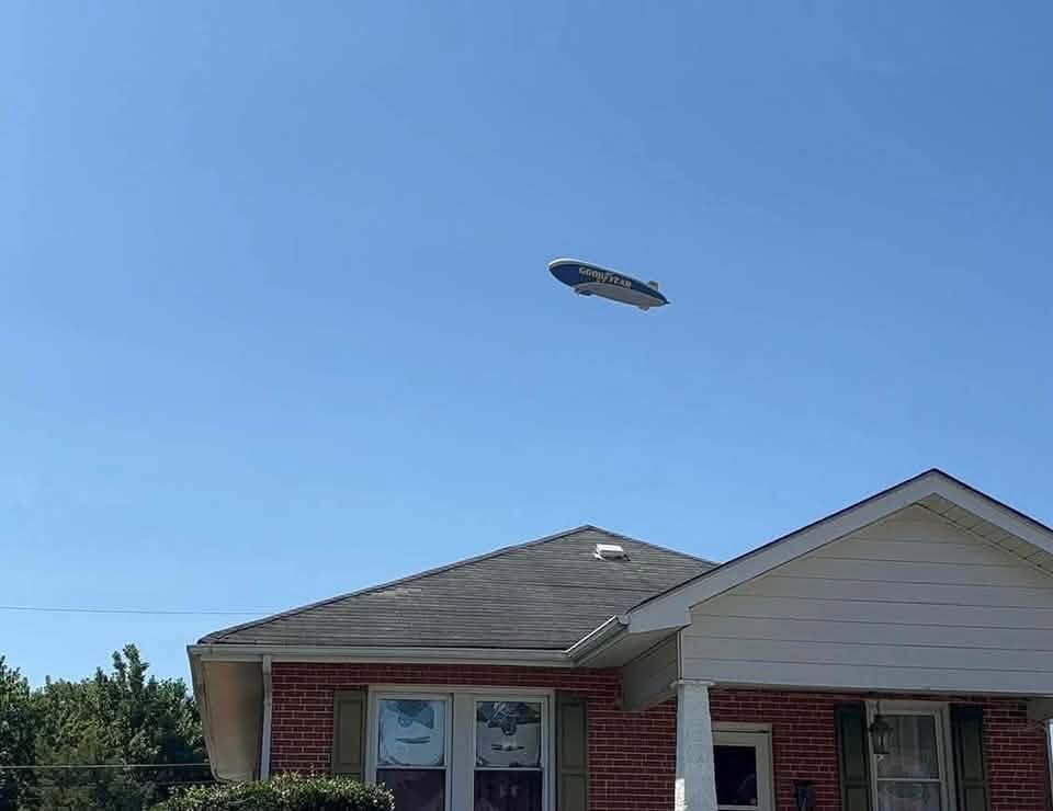 Goodyear Blimp spotted over Virginia
