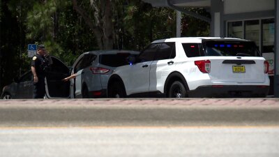 Driver pulled over along Gatlin Boulevard in Port St. Lucie on July 21, 2025.