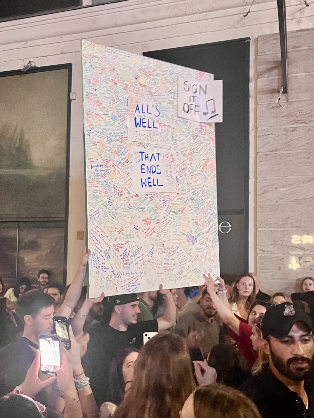 Swifties in the streets of Vienna after the cancelled shows