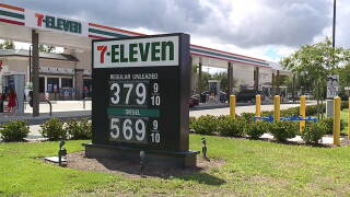 Regular unleaded fuel at a 7-Eleven in Lutz, Florida, on Sept. 4, 2026, was priced at $3.79 a gallon.