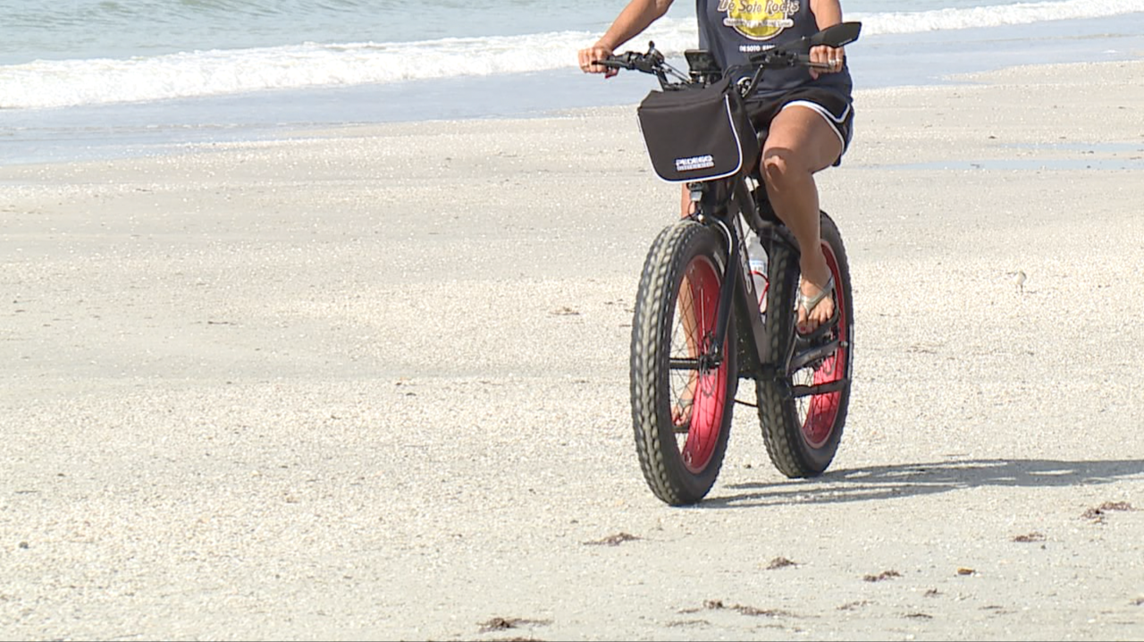 Electric Bike Rider St. Pete Beach