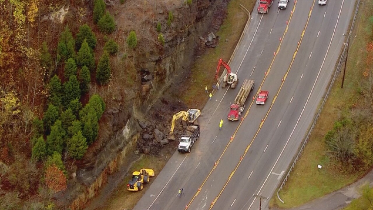 PHOTOS: Cars Damaged In Rockslide