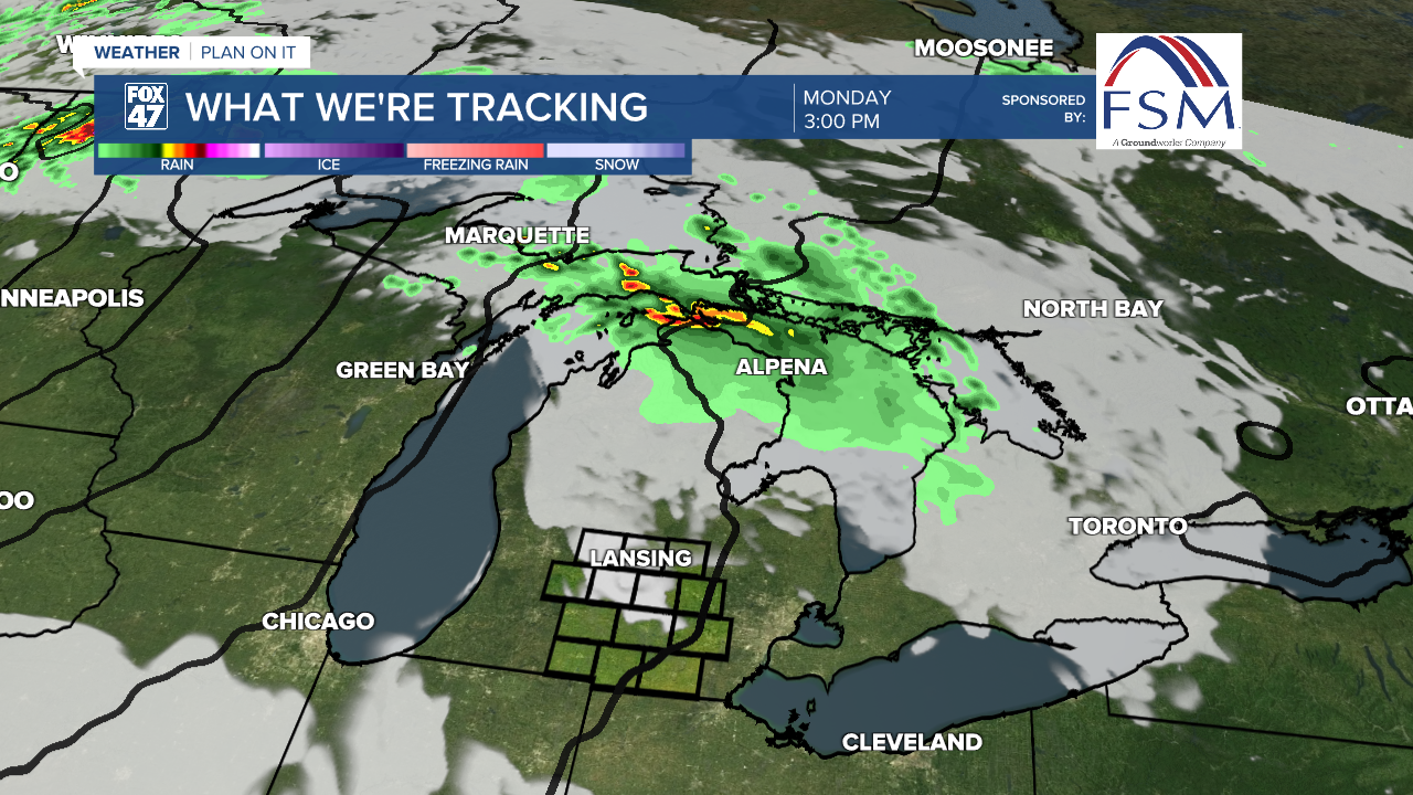 Following some morning showers, we will be left with partly cloudy skies and some sunshine Monday