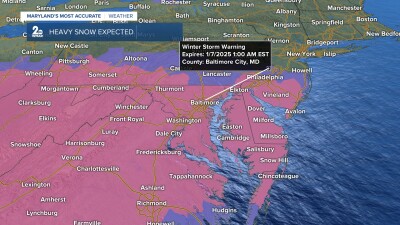 Winter storm warnings