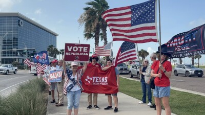 REPUBLICAN WAVE AND SIGN 