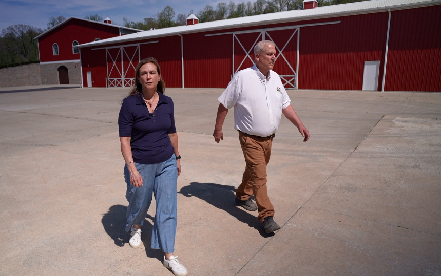 Doug Evans gave WCPO 9 I-Team reporter Paula Christian a tour of his property on Mt. Carmel Road on April 17, 2026.