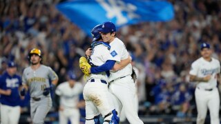 APTOPIX NLCS Brewers Dodgers Baseball