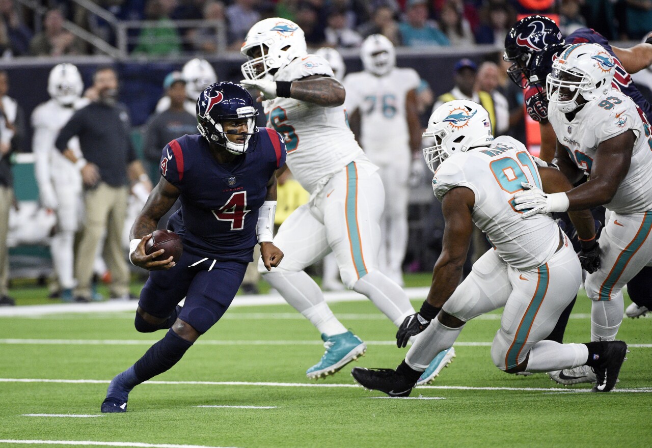 Houston Texans QB Deshaun Watson vs. Miami Dolphins in 2018