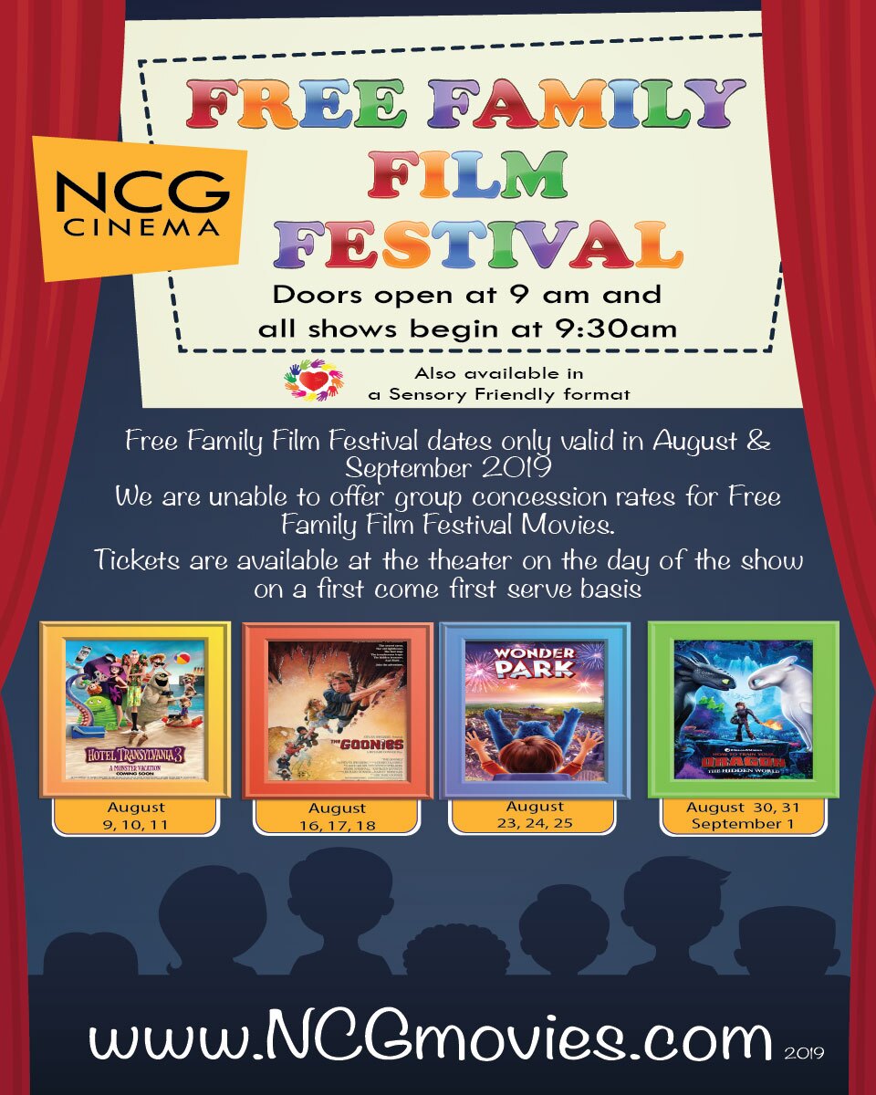 NCG Cinema-Free Family Film Festival
