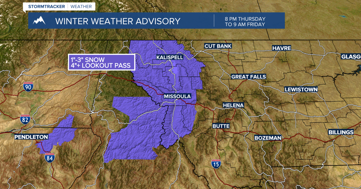 Light snow is possible Thursday night into Friday morning