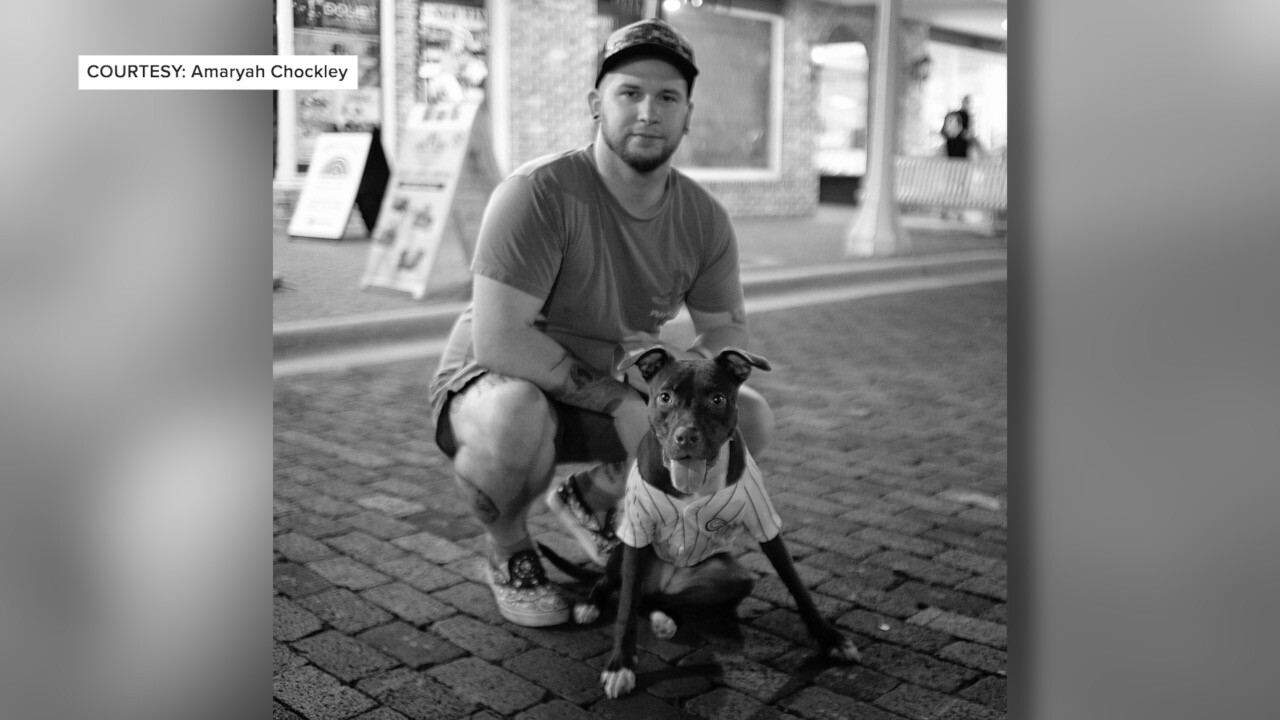 Brother with his puppy Lita