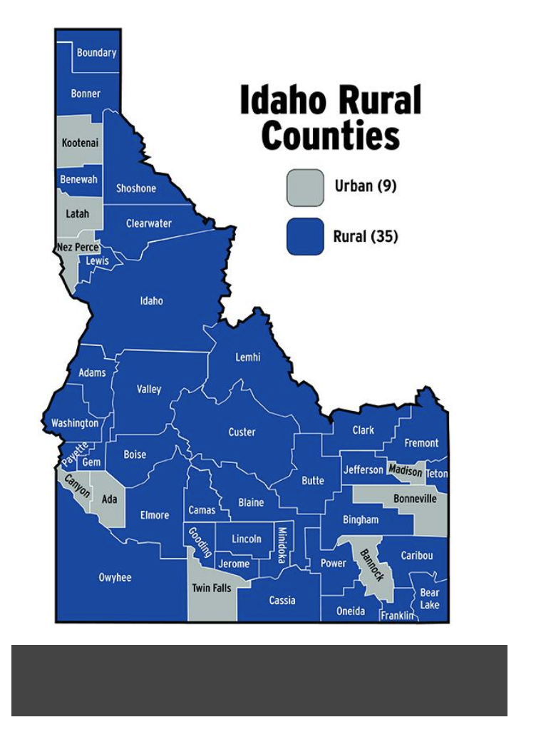 Map of Idaho
