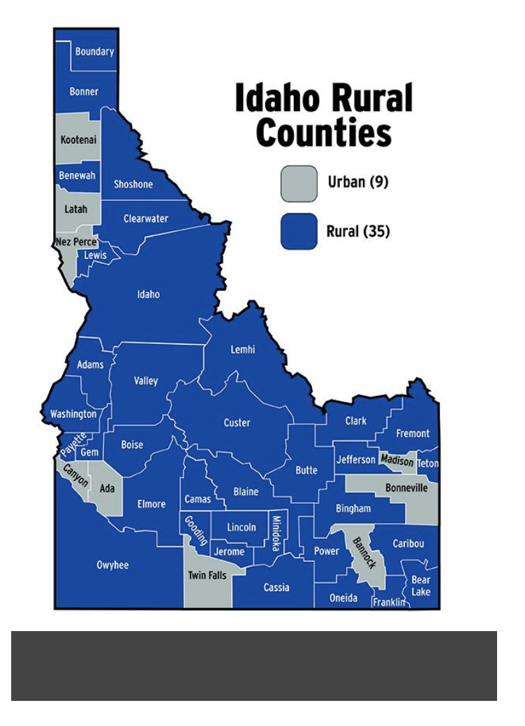 Map of Idaho 