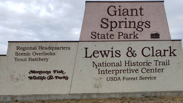 Giant Springs State Park sign hit by vandals