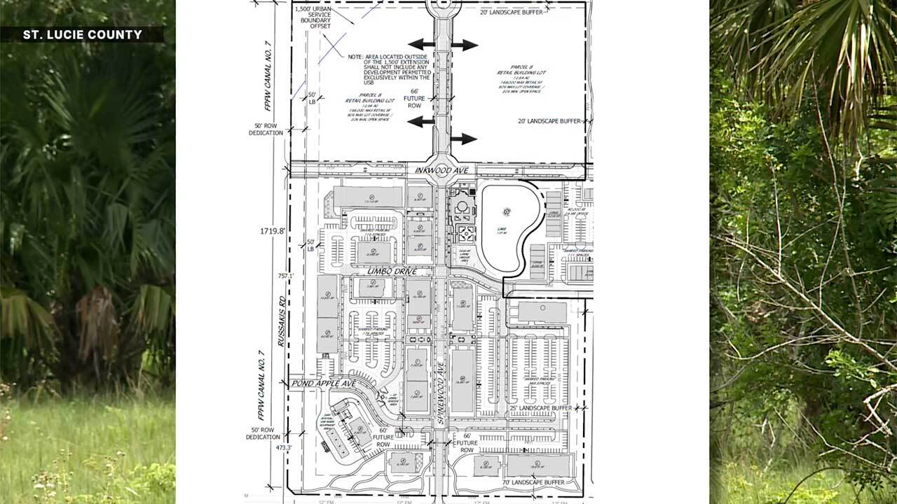 A proposed 85-acre development off Indrio Road and Russakis Road in St. Lucie County is moving closer to reality, but not without pushback from neighbors who say it will transform the area's rural character.