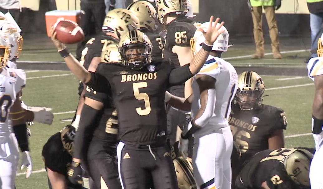 Western Michigan quarterback Kaleb Eleby