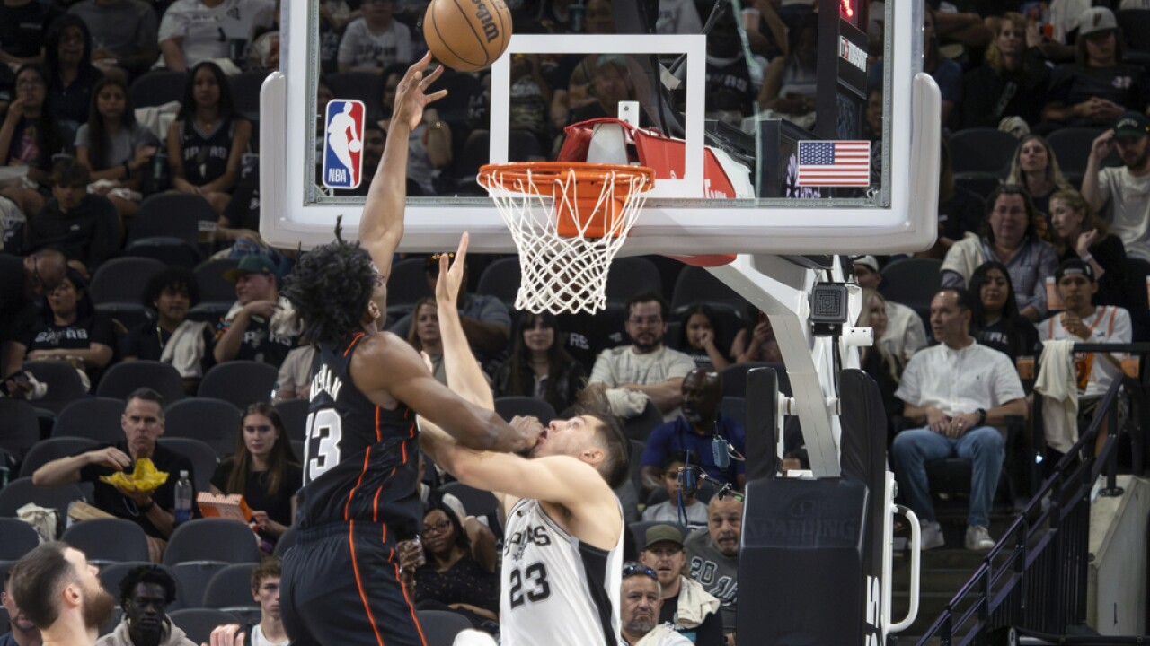 Pistons Spurs Basketball James Wiseman