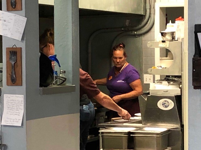 Karen Starr cooking in the Kitchen