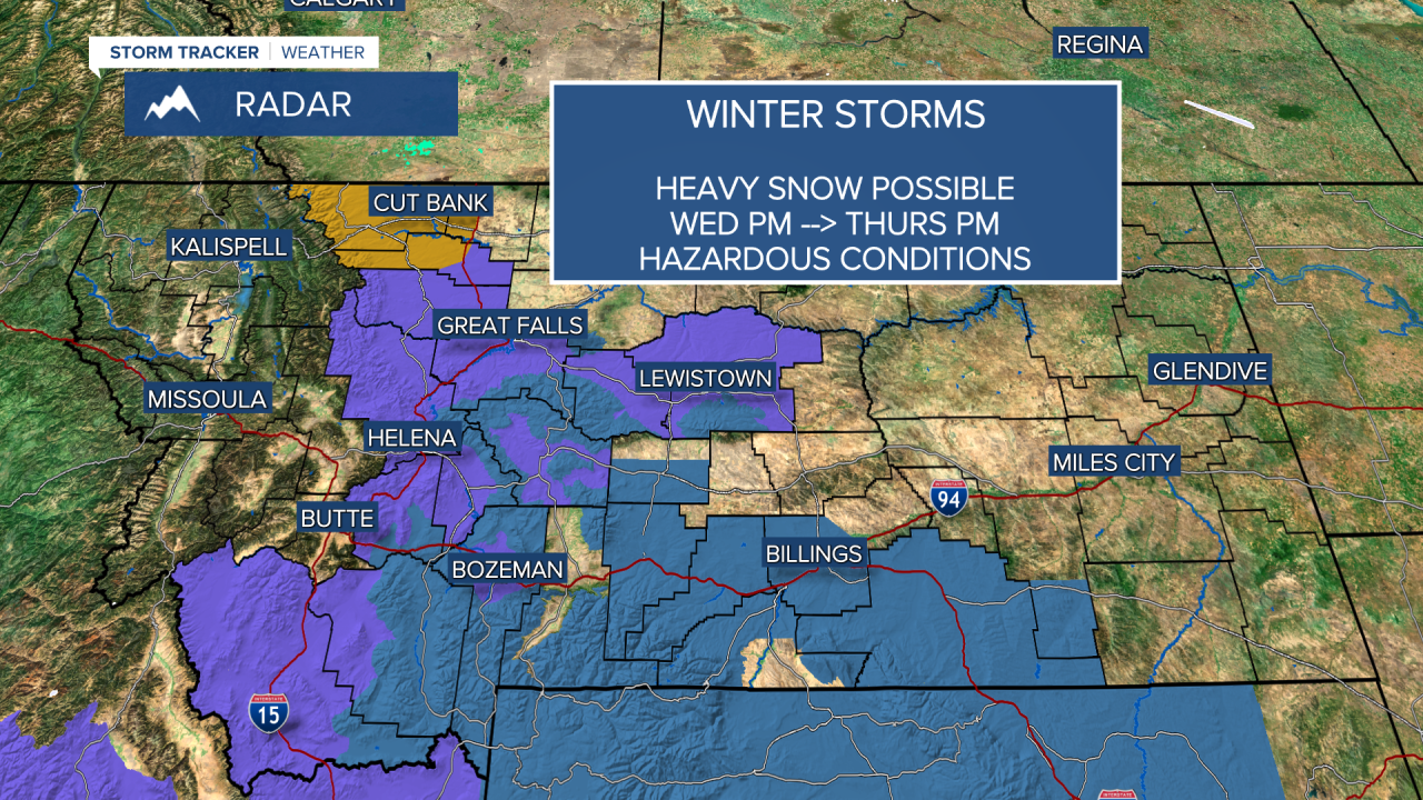 Winter watches/warnings in effect for this week's weathermaker