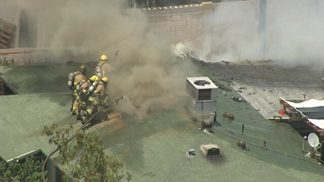 Tempe firefighters battle house fire near Hardy/Broadway