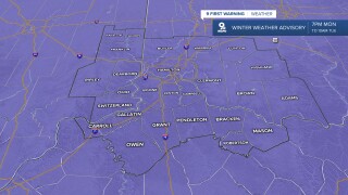 Winter Weather Advisory Monday night