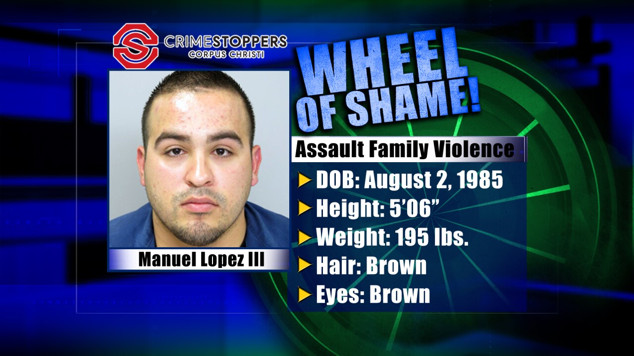 Wheel Of Shame Fugitive: Manuel Lopez III