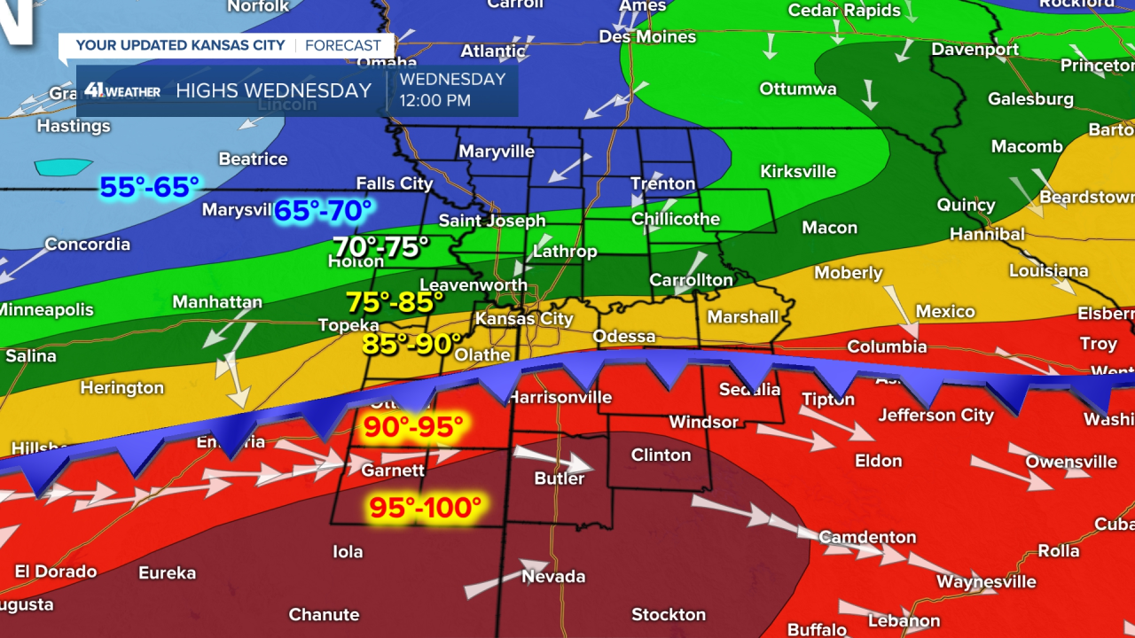 Forecast Valid Noon Wednesday