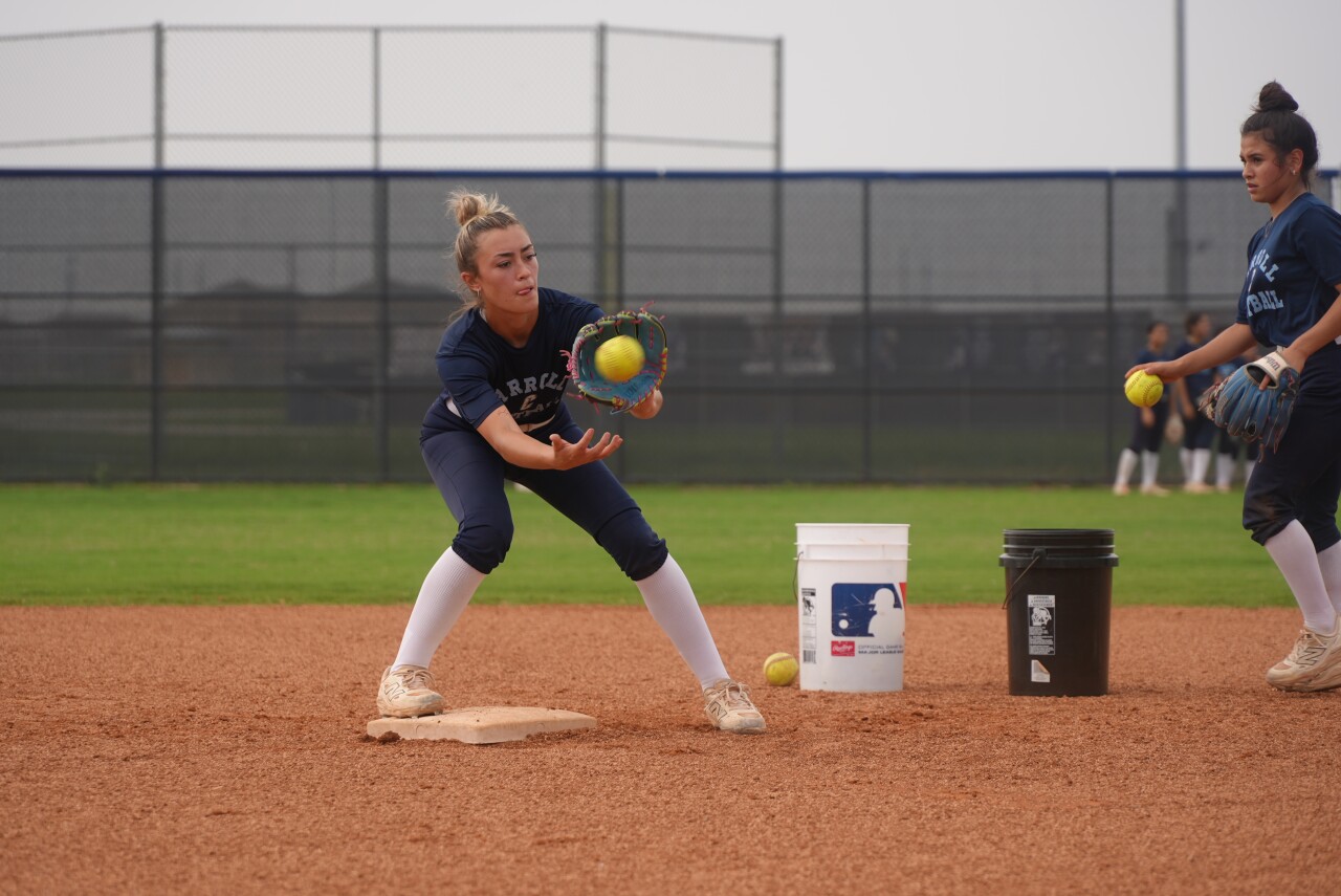 Carroll senior shortstop Kaeleigh Mendez