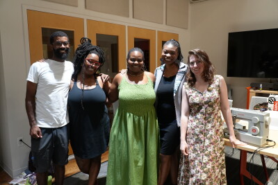 Students and mentors with Runway Revolution