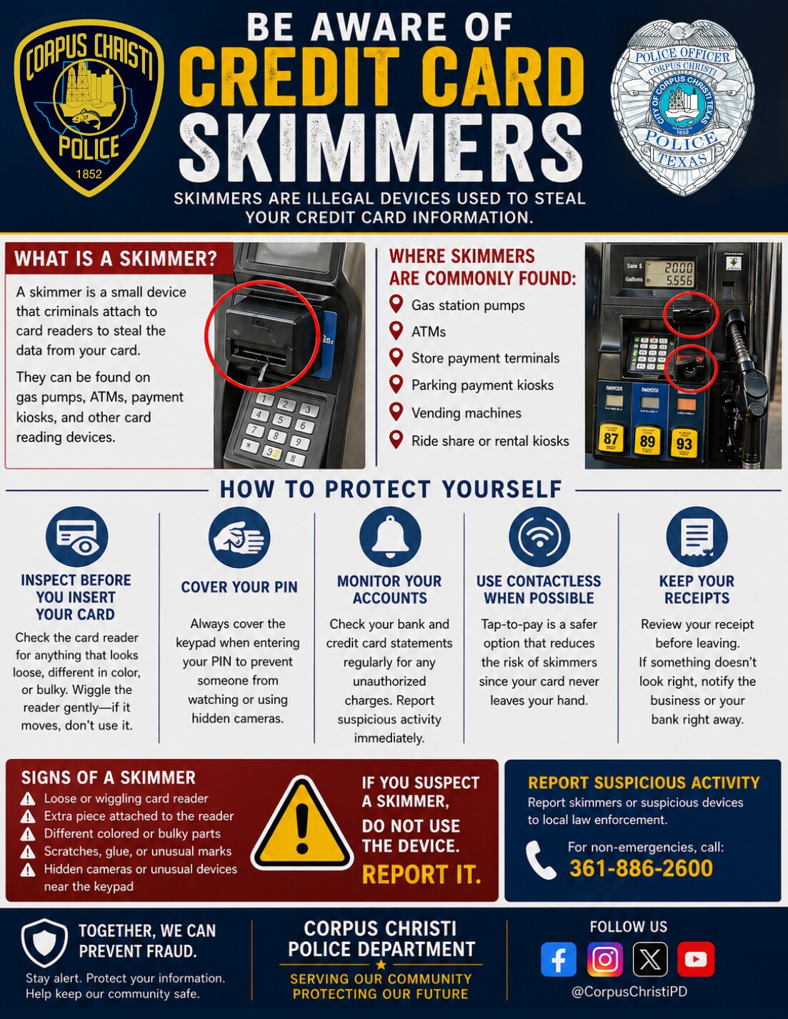CCPD skimmers