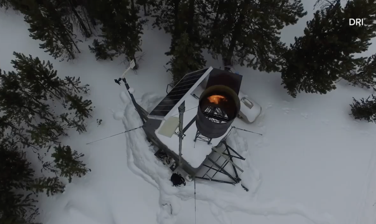 Cloud seeding efforts at Red Rock Canyon