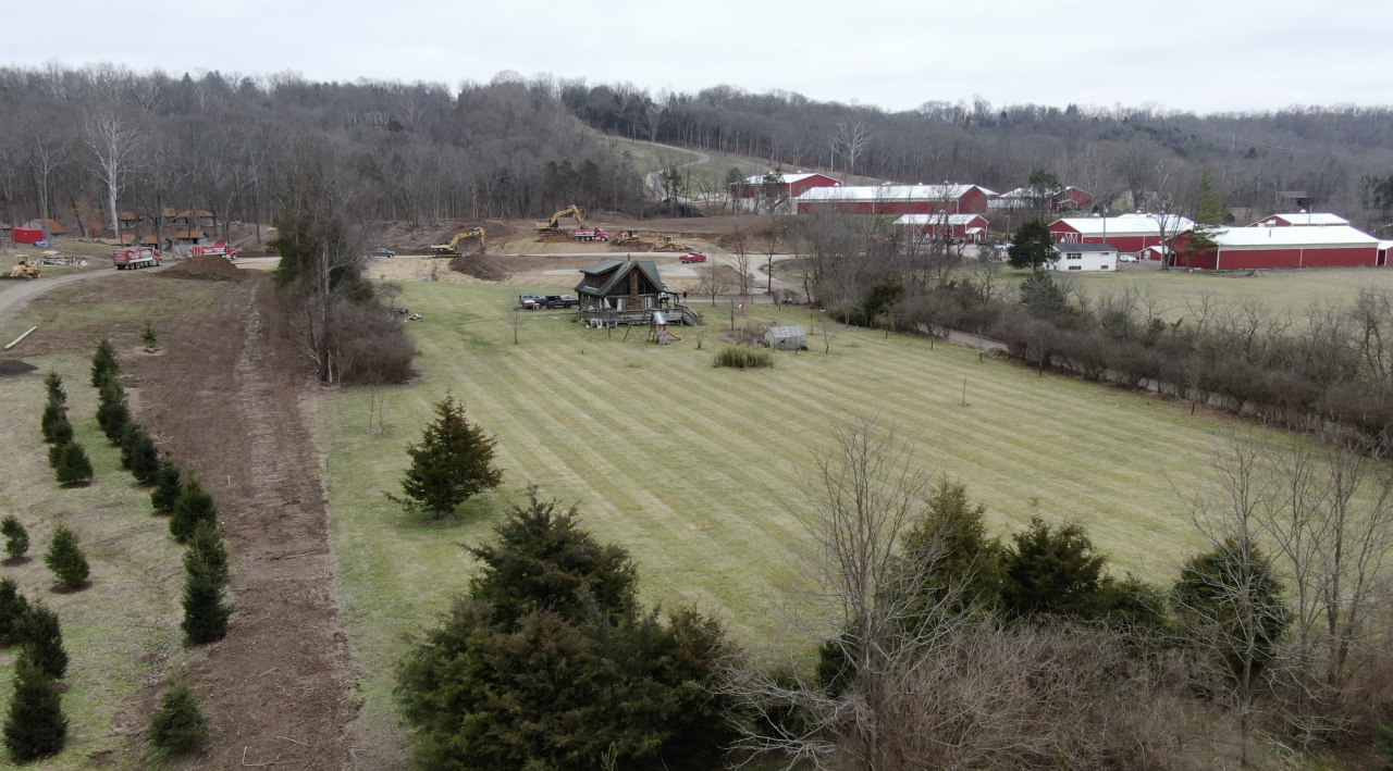 Gordon's property surrounded by land owned and being developed by Doug Evans.